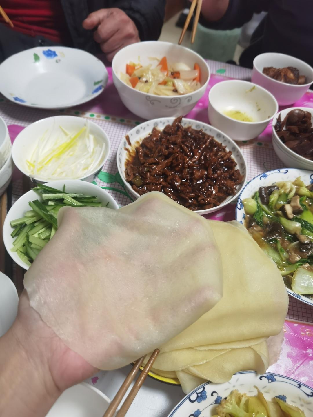 薄如蝉翼 春饼皮 烤鸭饼皮