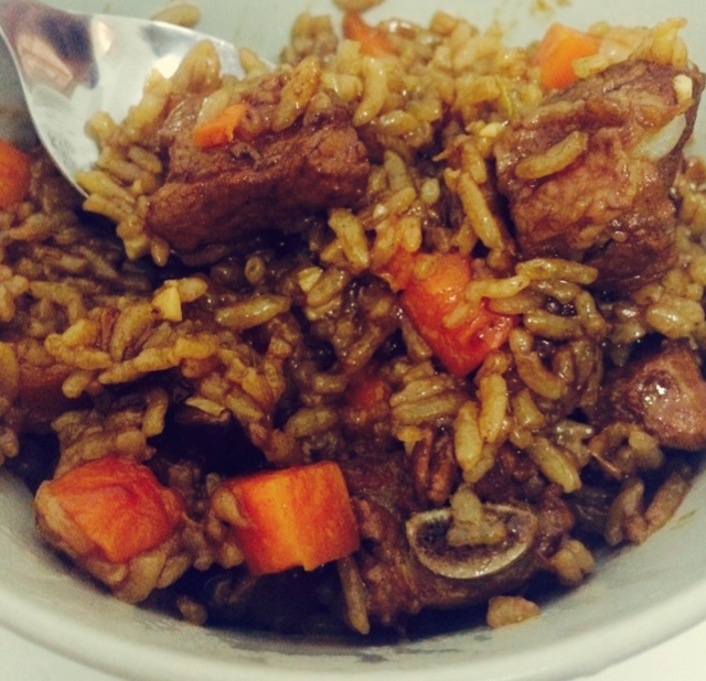 喷香排骨焖饭（爆好吃）