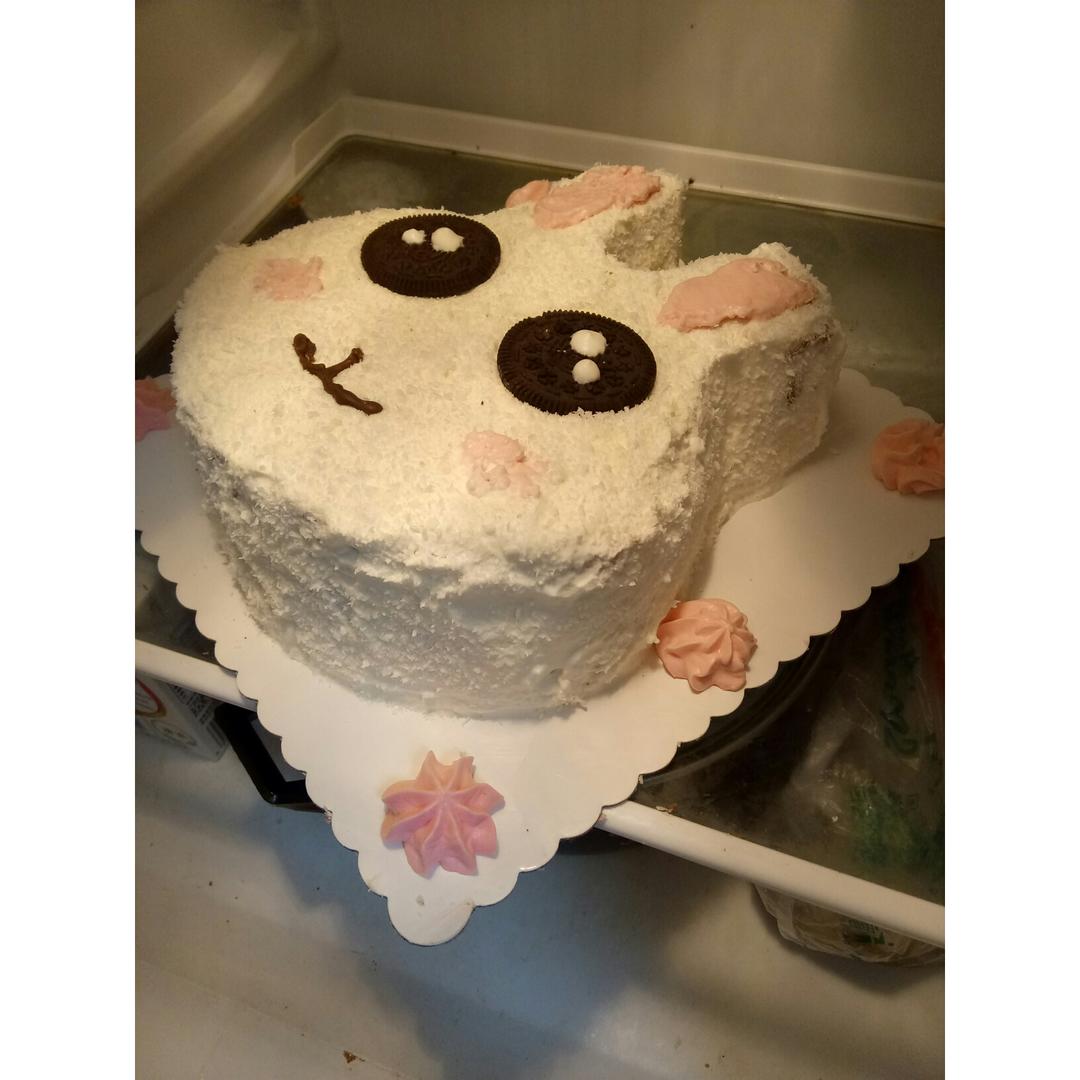椰蓉小兔子奶油蛋糕