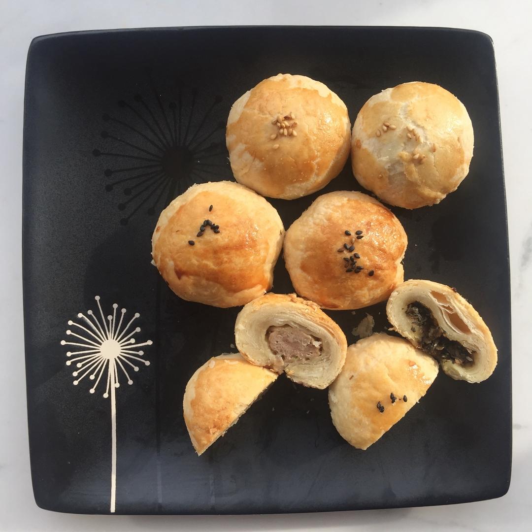 苏式梅干菜鲜肉饼