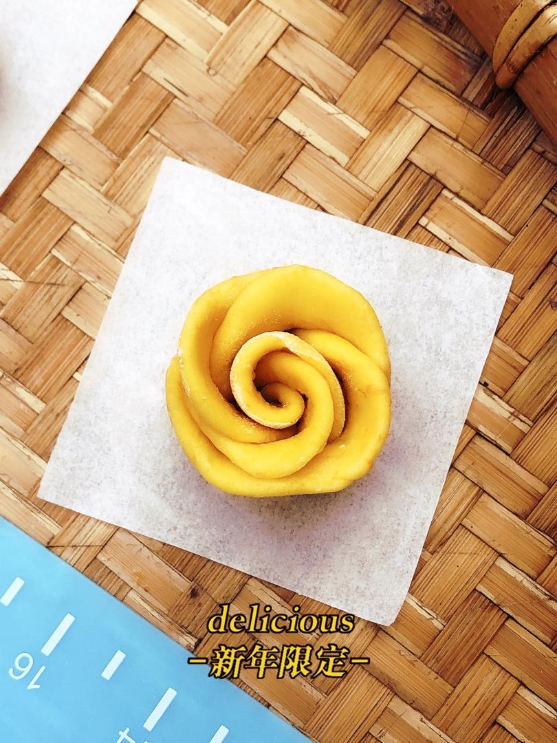 南瓜玫瑰花馒头