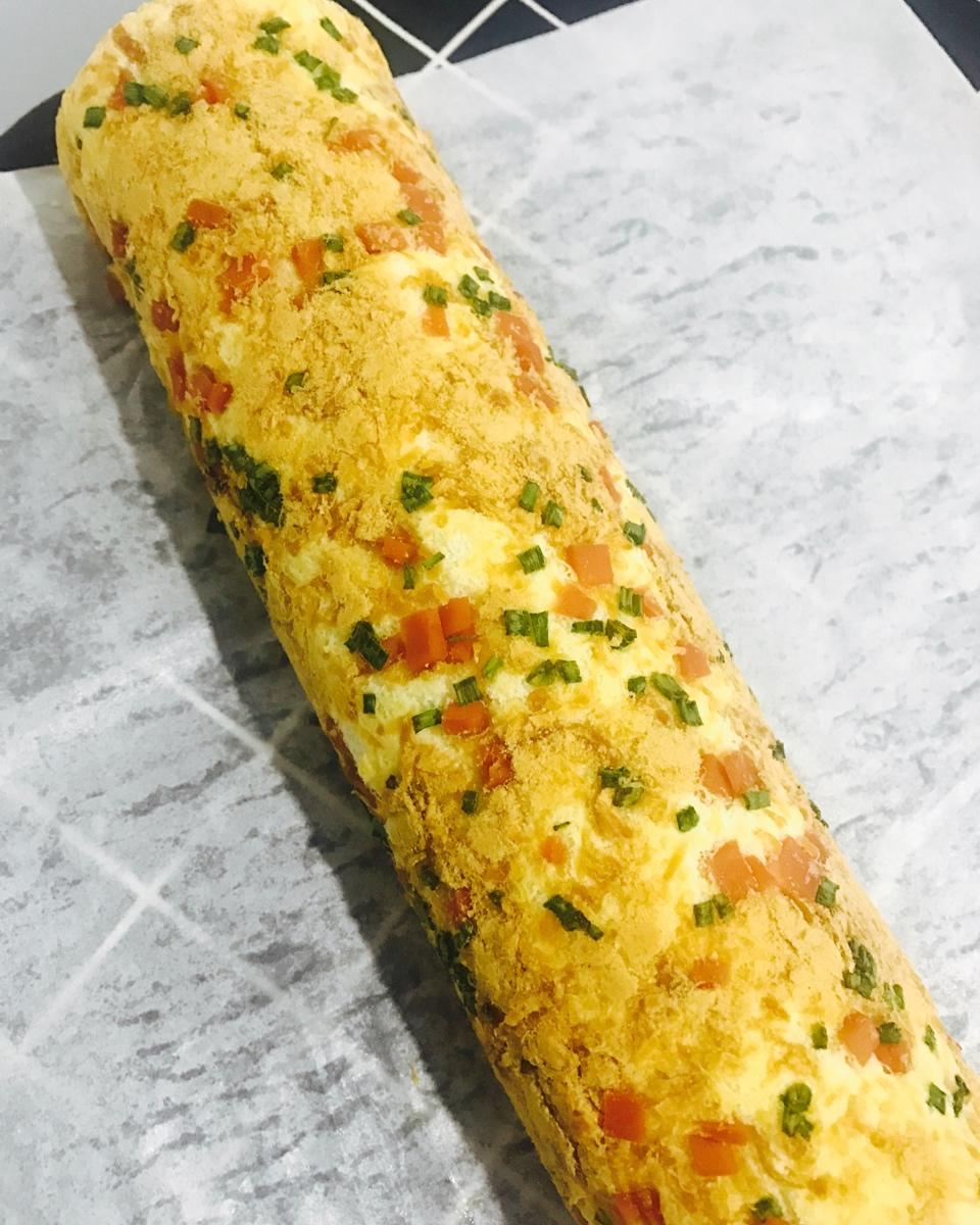 葱香肉松蛋糕卷