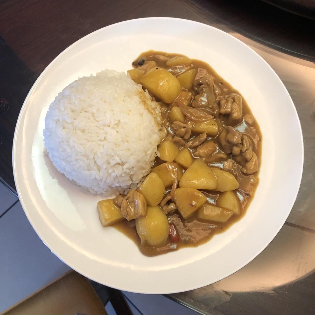 教你做好吃的咖喱鸡腿饭