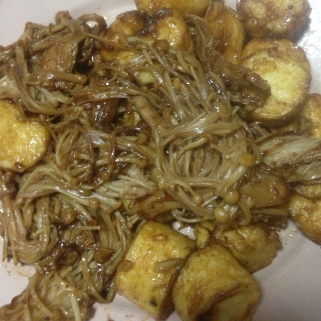 超级下饭菜--金针菇日本豆腐