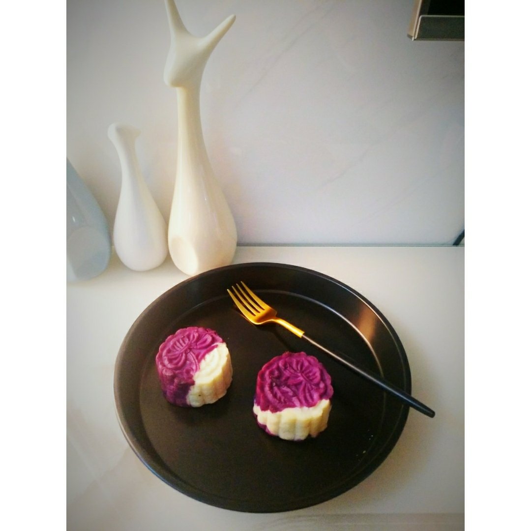 低脂山药紫薯糕