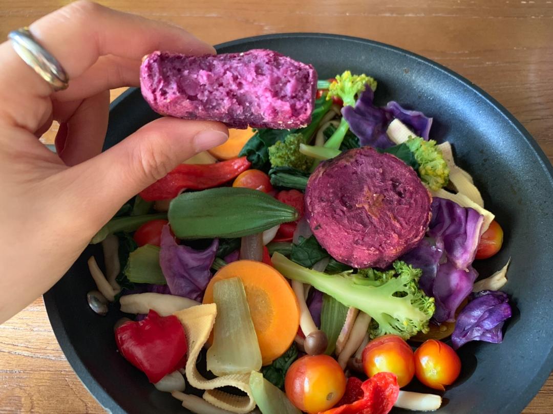 全麦紫薯饼（减脂碳水低GI）糯米口感