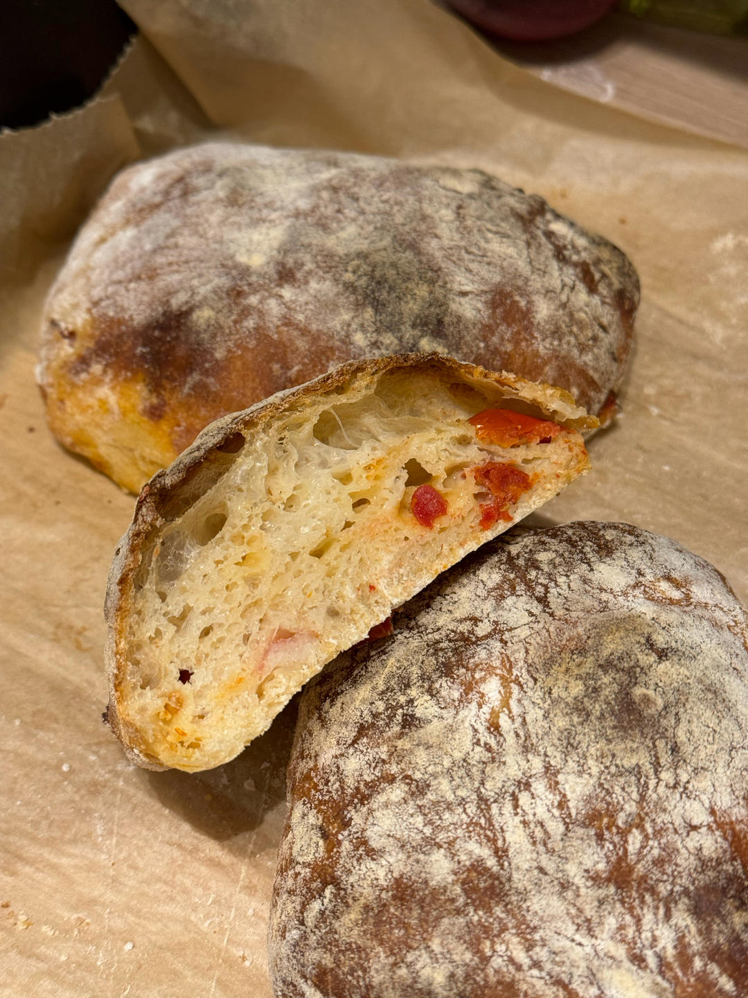 【ciabatta】家庭版恰巴塔，软乎乎的拖鞋面包