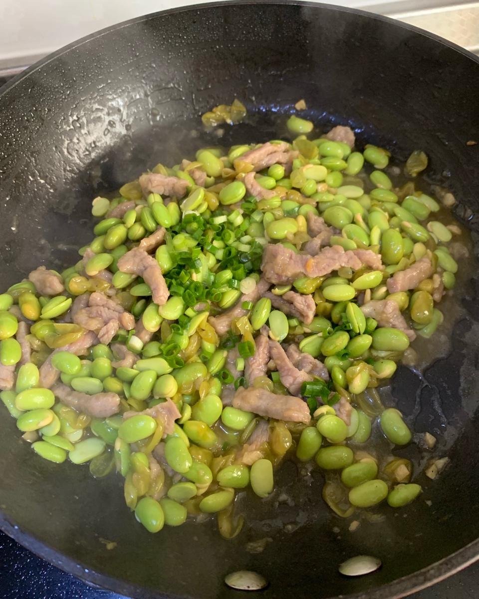 毛豆炒肉
