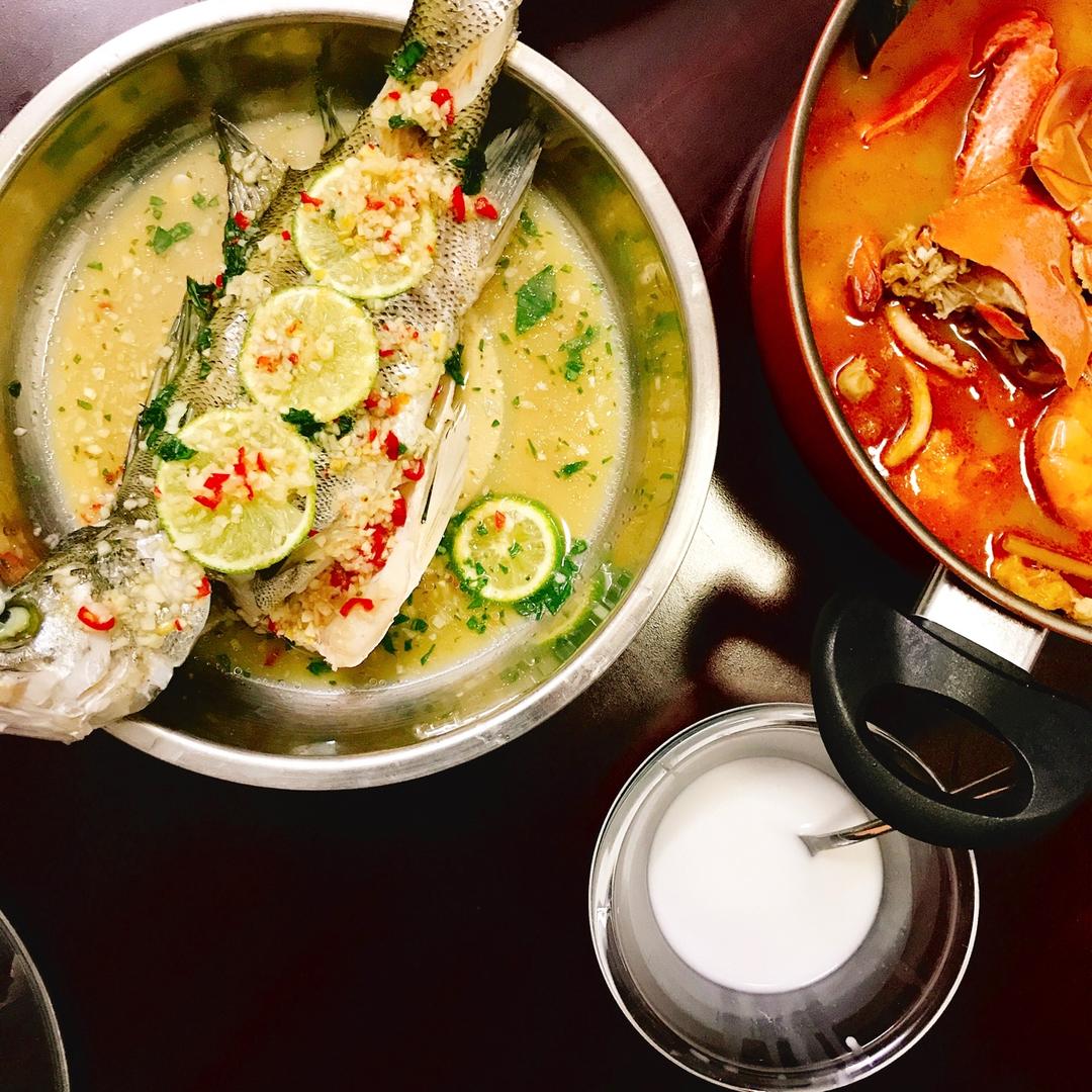 泰式青柠檬蒸鱼