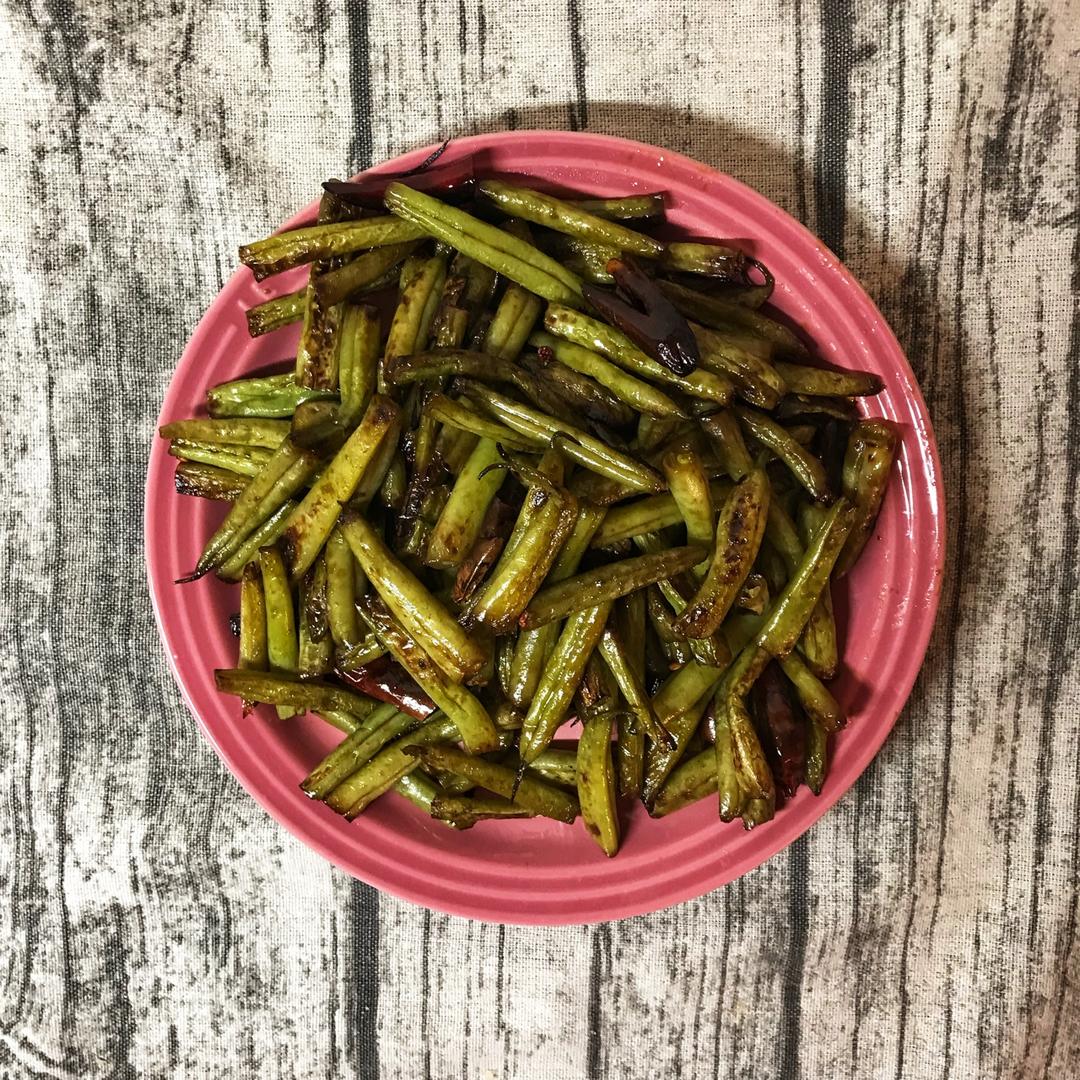 省时少油的干煸四季豆