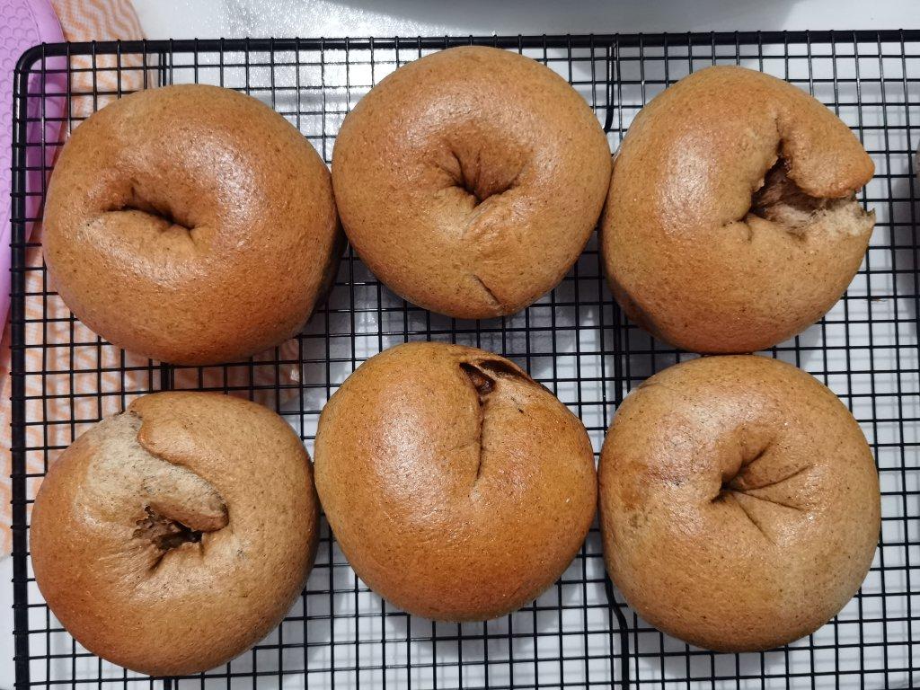 红糖肉桂苹果贝果~碳水怎么那么美好