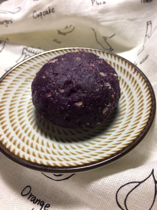 全麦燕麦紫薯饼的做法