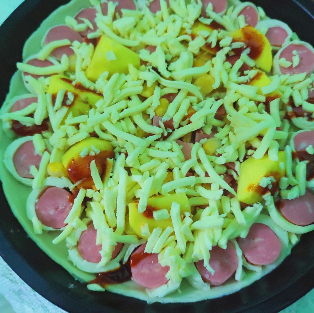 超快手！手抓饼披萨