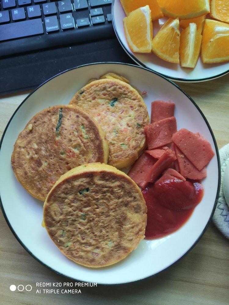 🥕胡萝卜西葫芦火腿鸡蛋饼