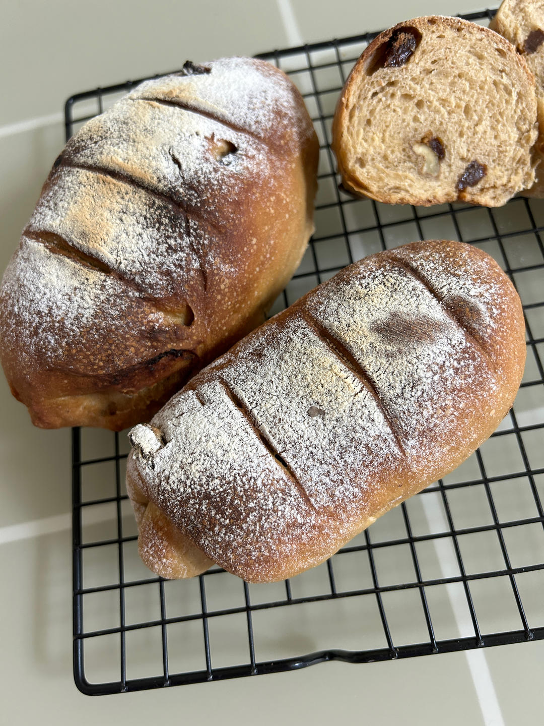 全麦蔓越莓软式欧包（免揉）