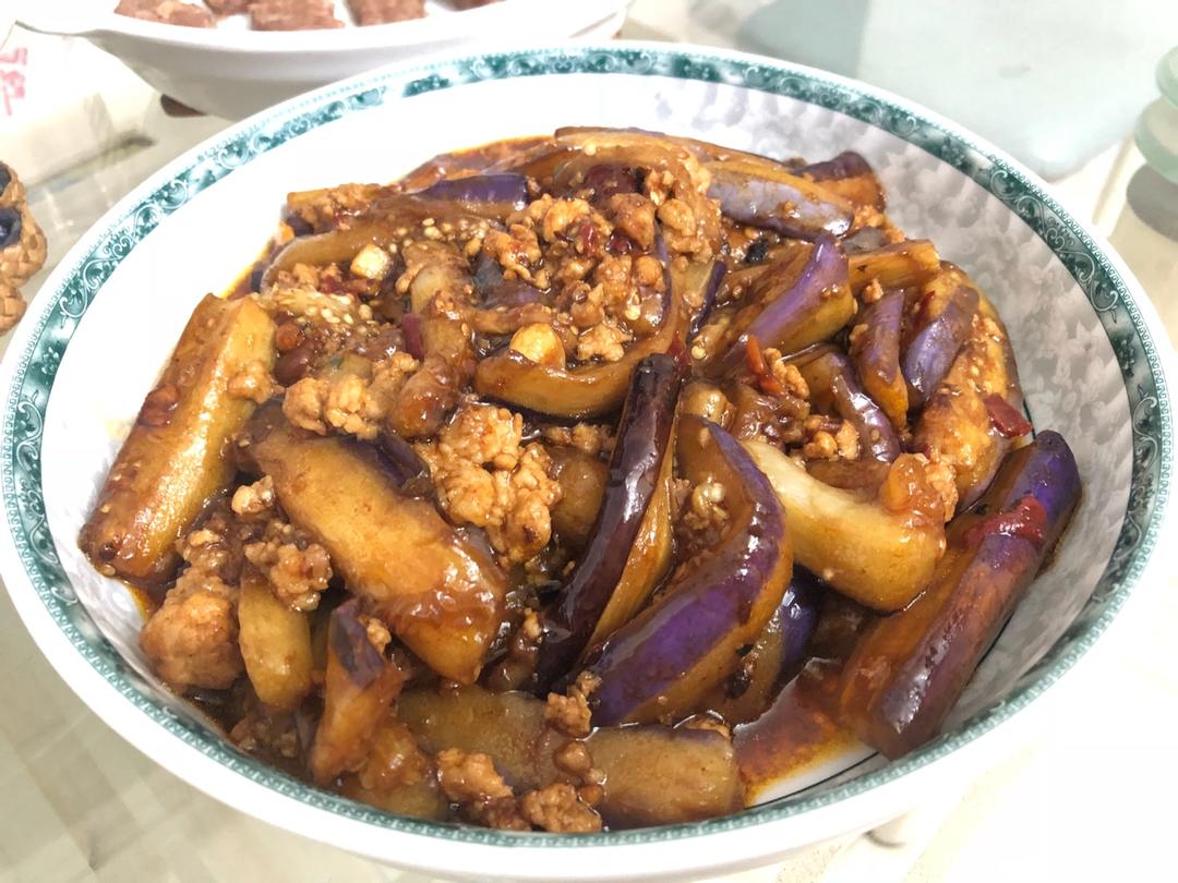 红烧肉沫茄子