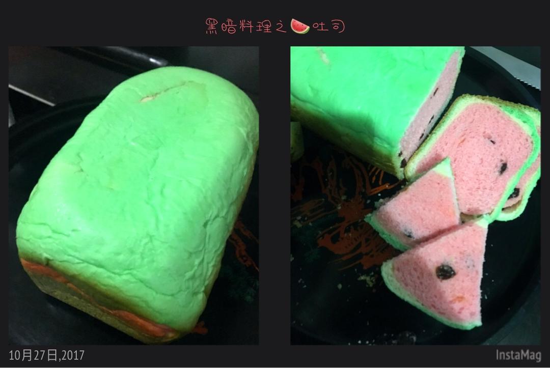 西瓜吐司(中种北海道吐司)