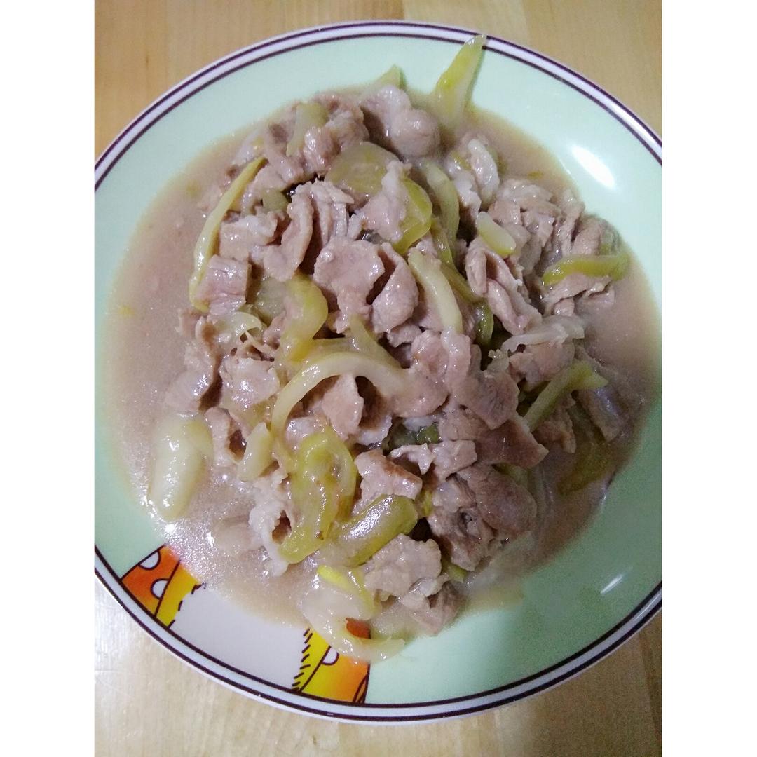 咸菜炒猪肉