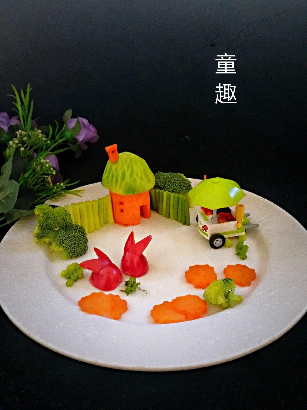 🏡果蔬拼盘盘饰摆盘（小屋）