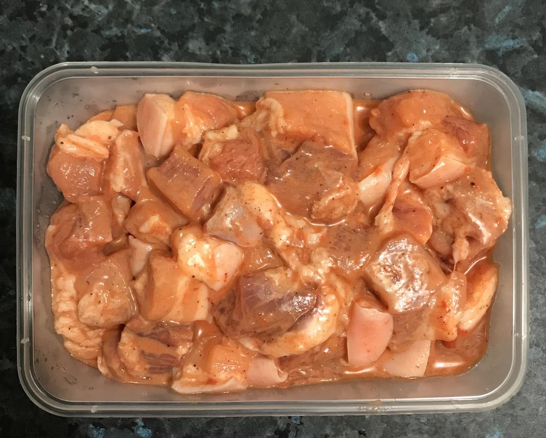 客家南乳木耳花肉 空氣炸鍋版 的做法步骤图 Missyzz 下厨房