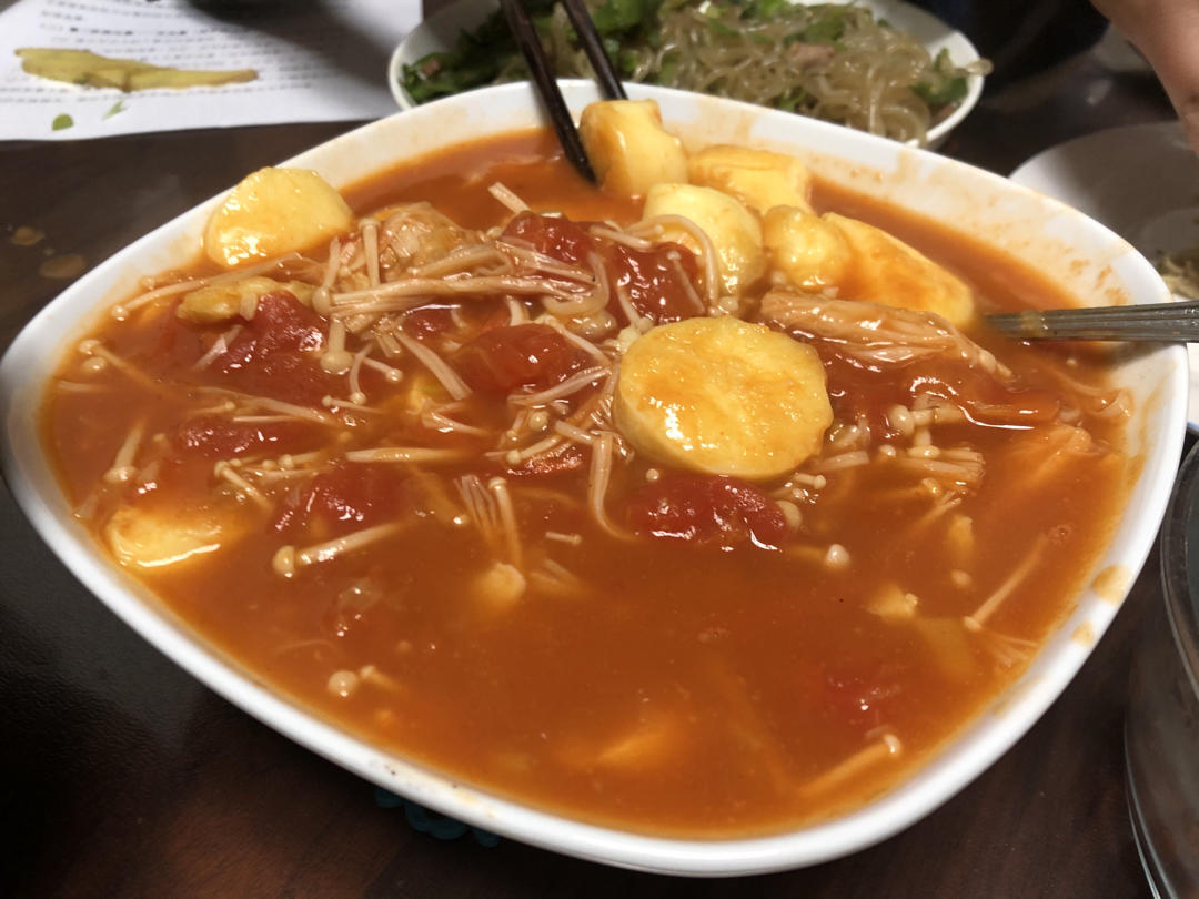 金针菇烧日本豆腐