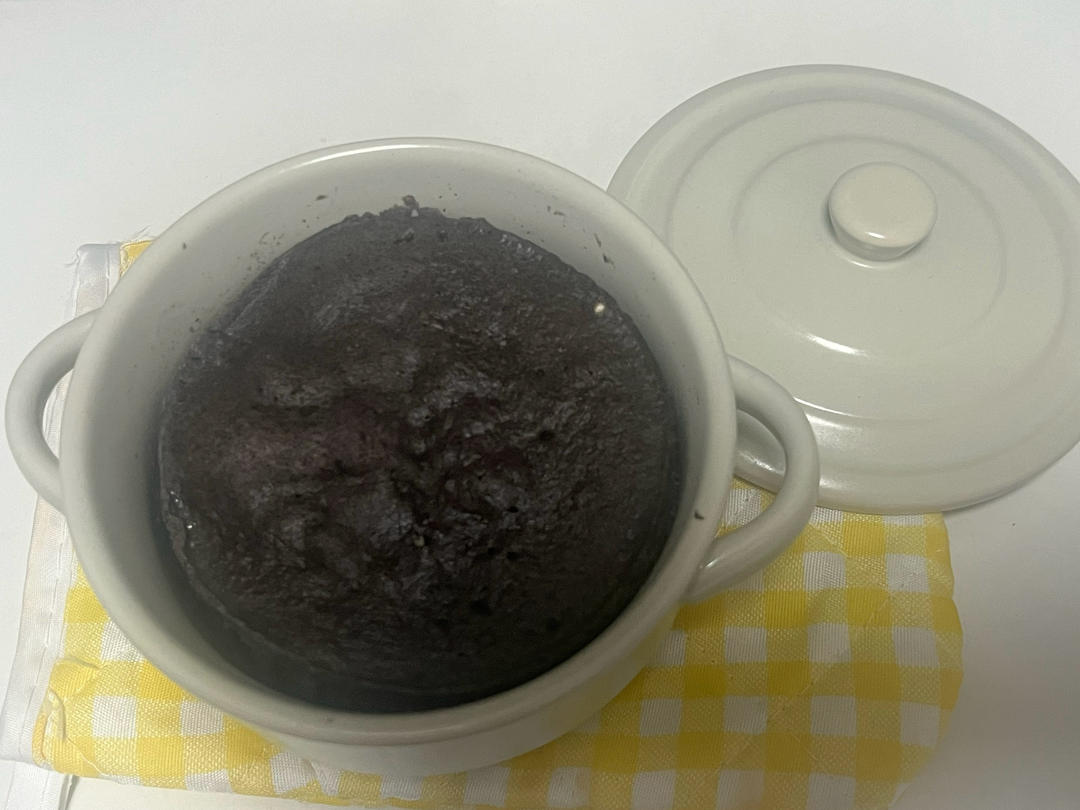 2分钟水泥小蛋糕(消耗芝麻糊)