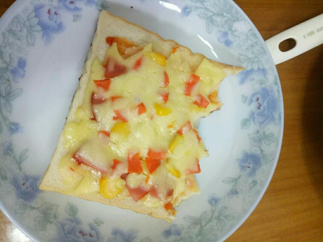 菠萝香肠吐司披萨(平底锅版)