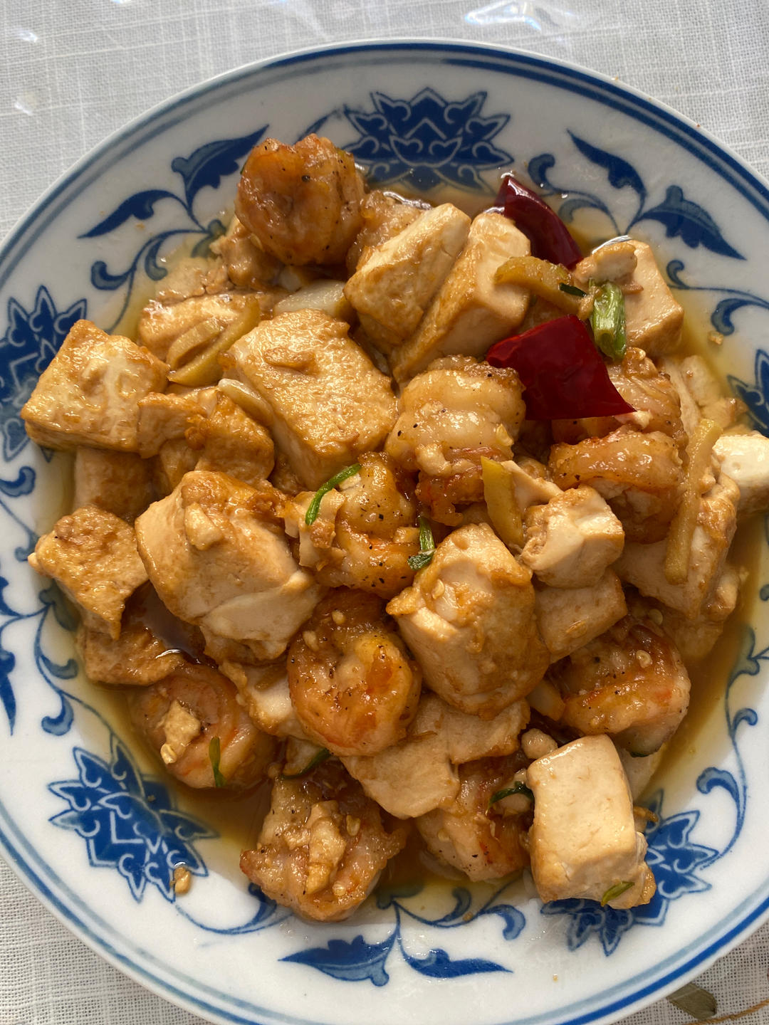 虾仁豆腐