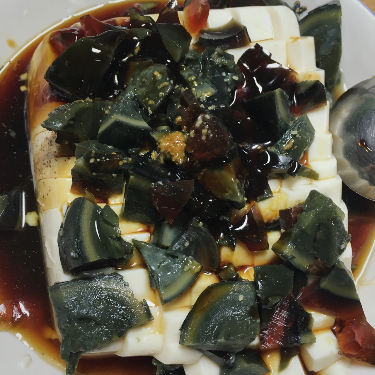 皮蛋豆腐