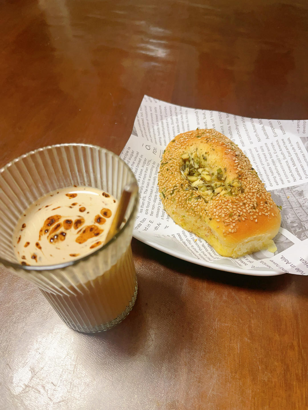 蒜香培根小面包