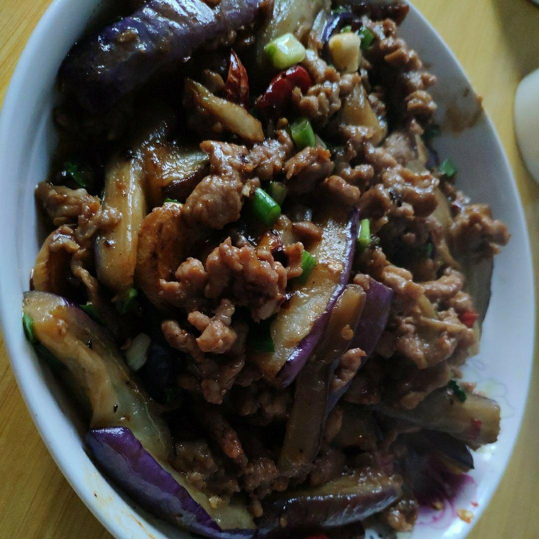 红烧肉沫茄子