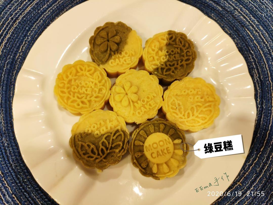 一次成功的免烤绿豆糕，香甜软糯，清凉解暑