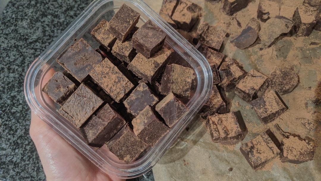 用可可粉做生巧