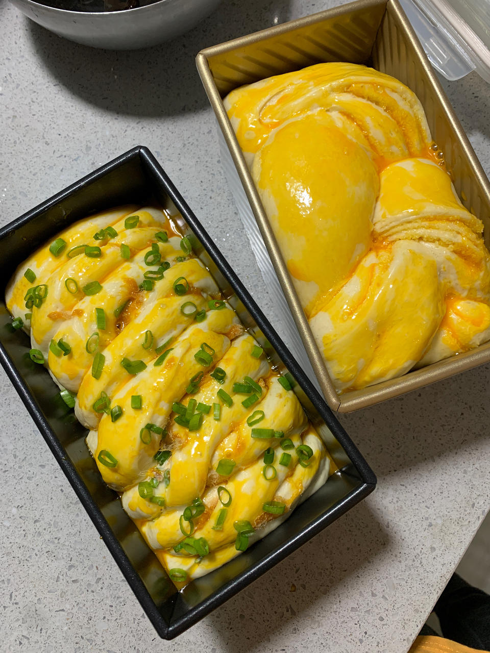 香葱肉松手撕吐司