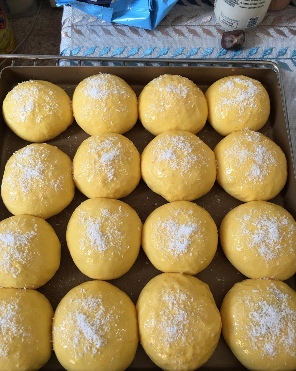 南瓜奶油小餐包（一次发酵）