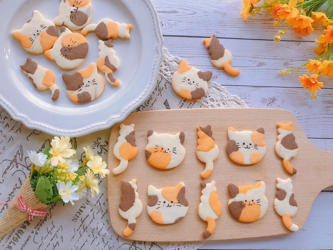 可爱猫咪曲奇饼干