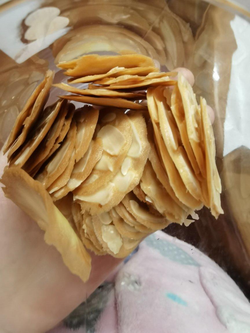 超简单的杏仁瓦片饼干，香脆浓香