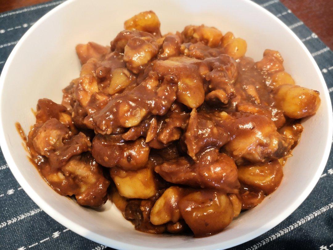 土豆焖鸡腿