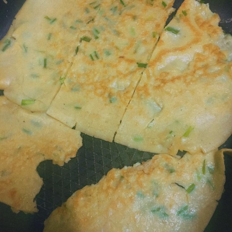 快速早餐鸡蛋葱花饼