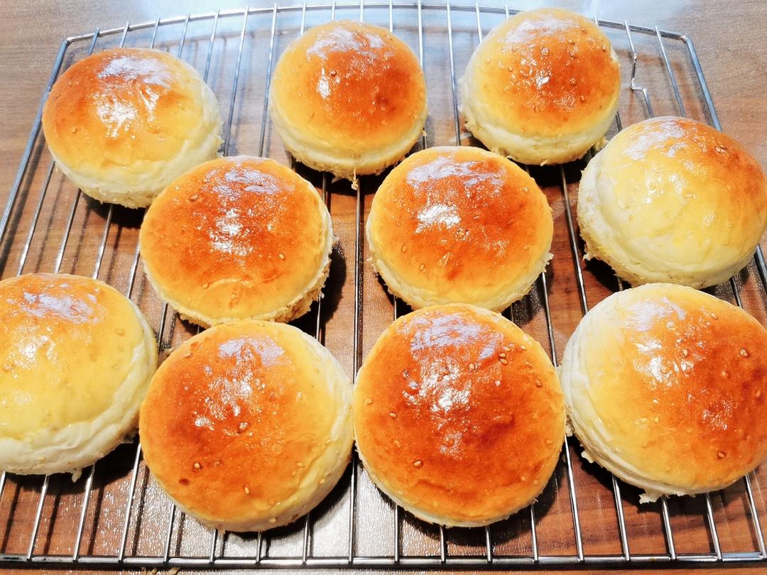 超~级松软的烫种汉堡胚