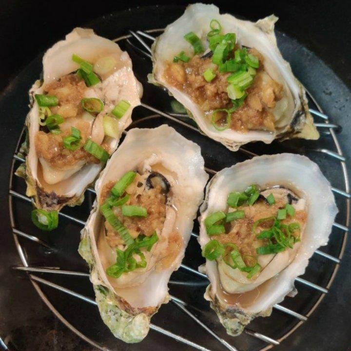 蒜香生蚝（烤、蒸两种做法）