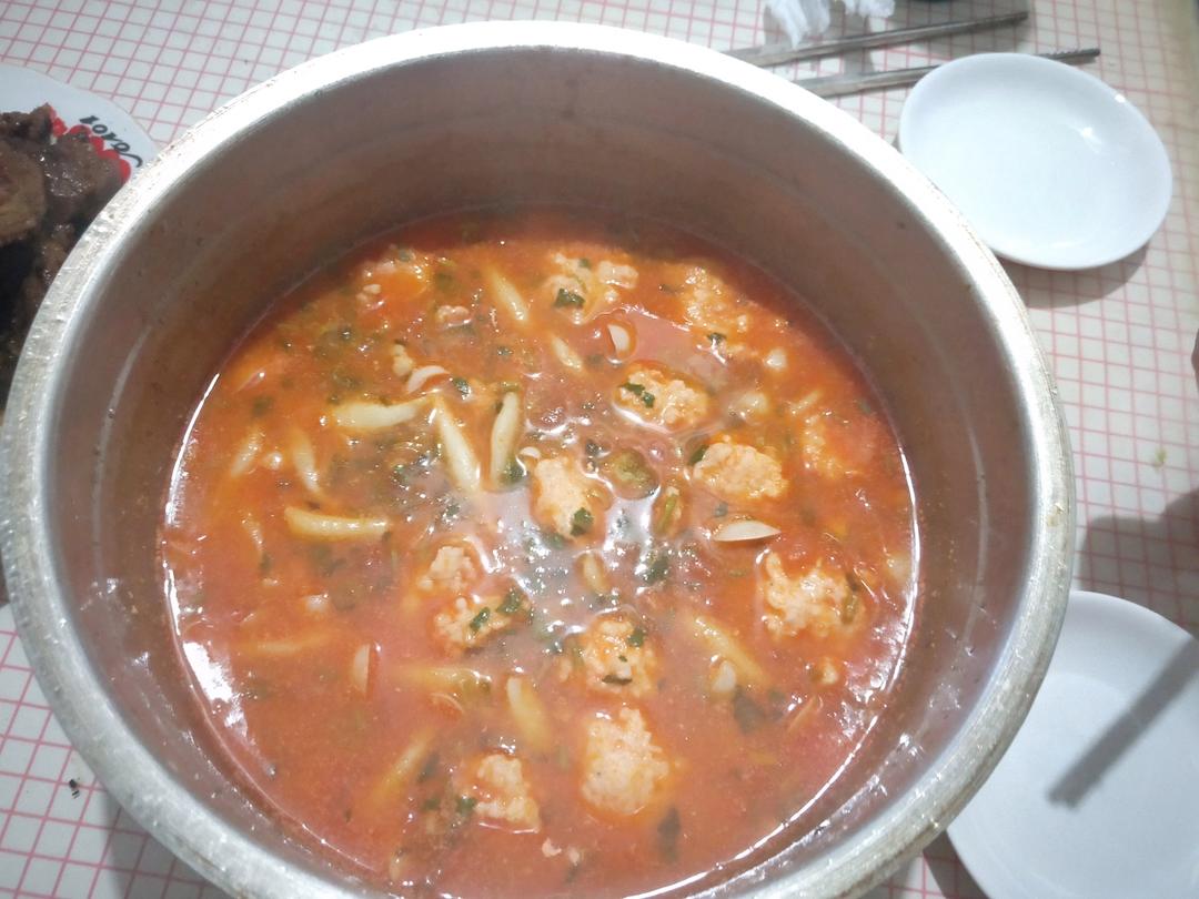 番茄虾滑汤