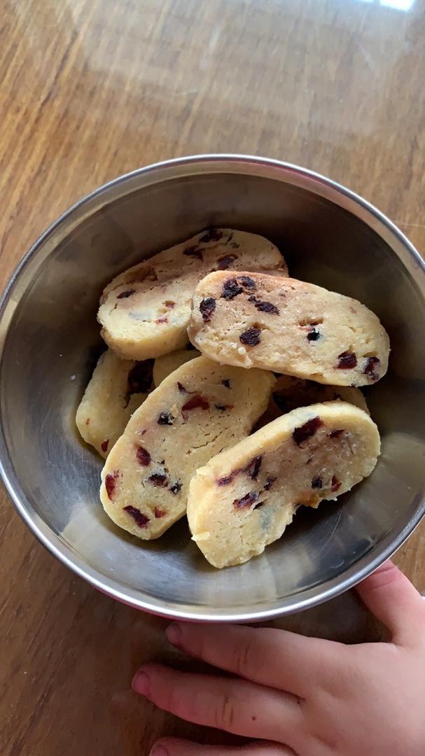 微波炉和平底锅版「蔓越莓饼干」