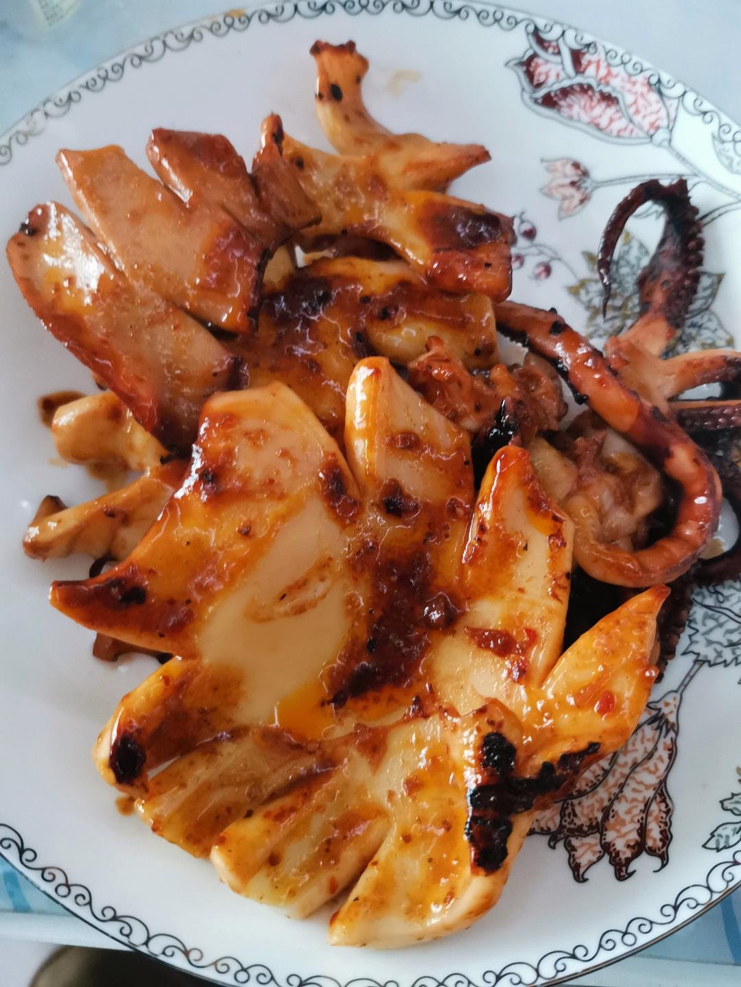 家庭版的铁板鱿鱼