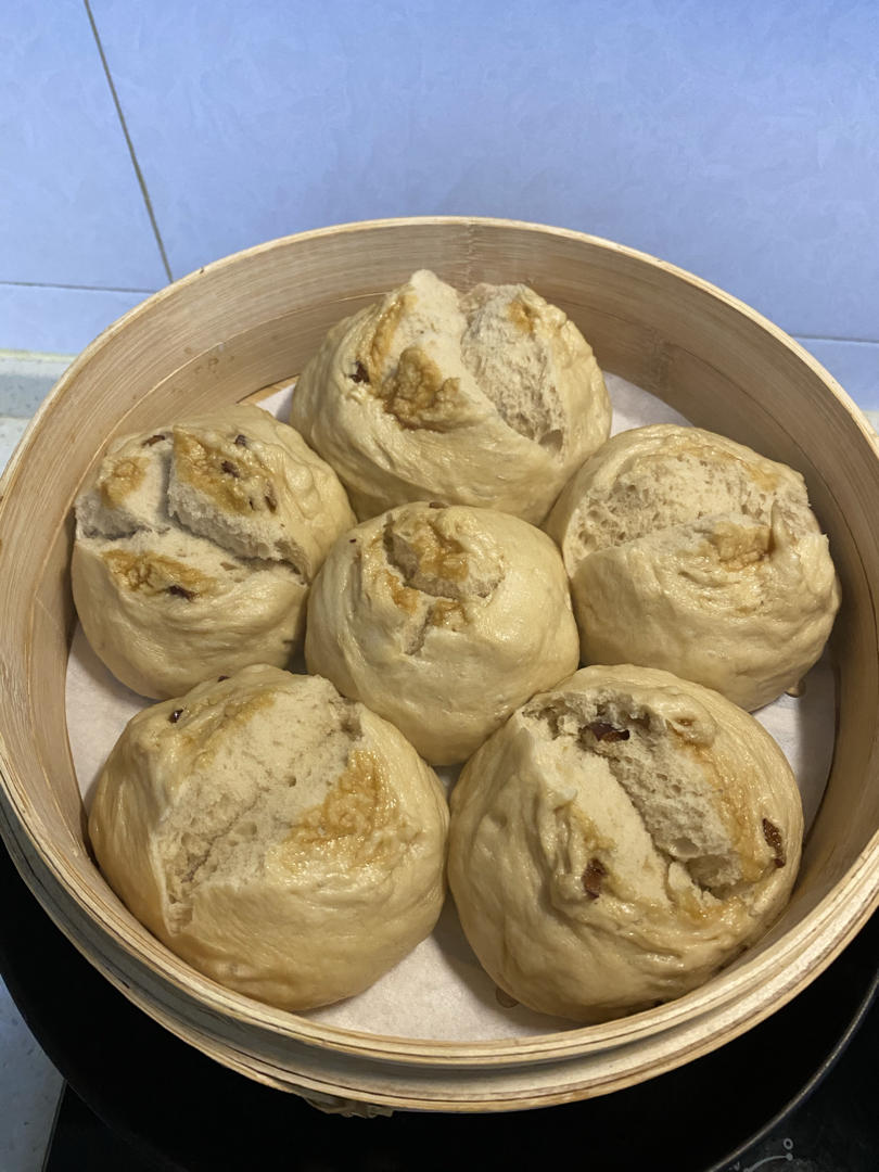 新手也能爆开花的老面红糖大枣开花馒头（泡打粉版or无泡打粉版）