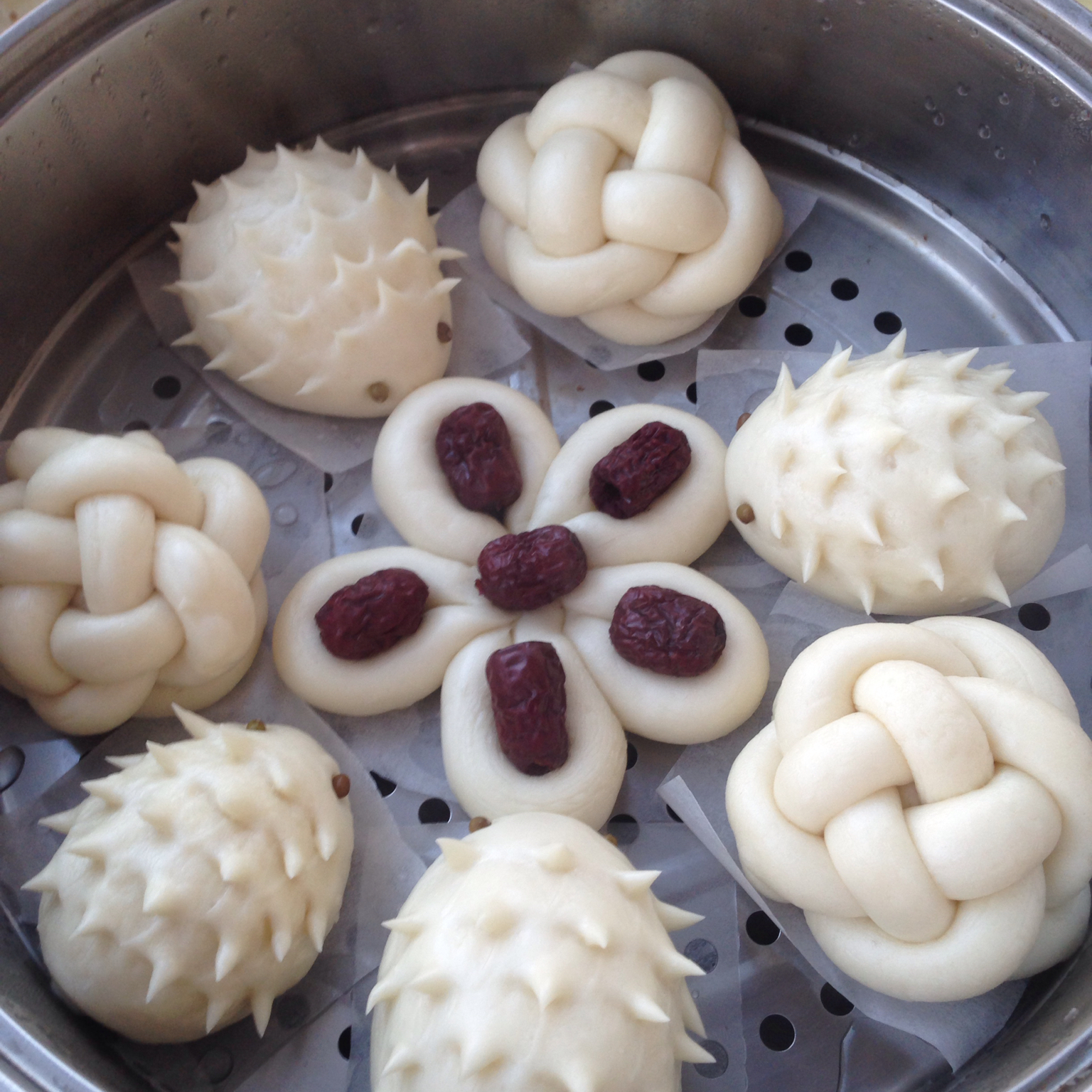 舞动的分子做的花样馒头