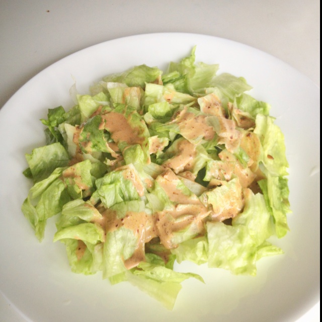 芝麻酱拌生菜