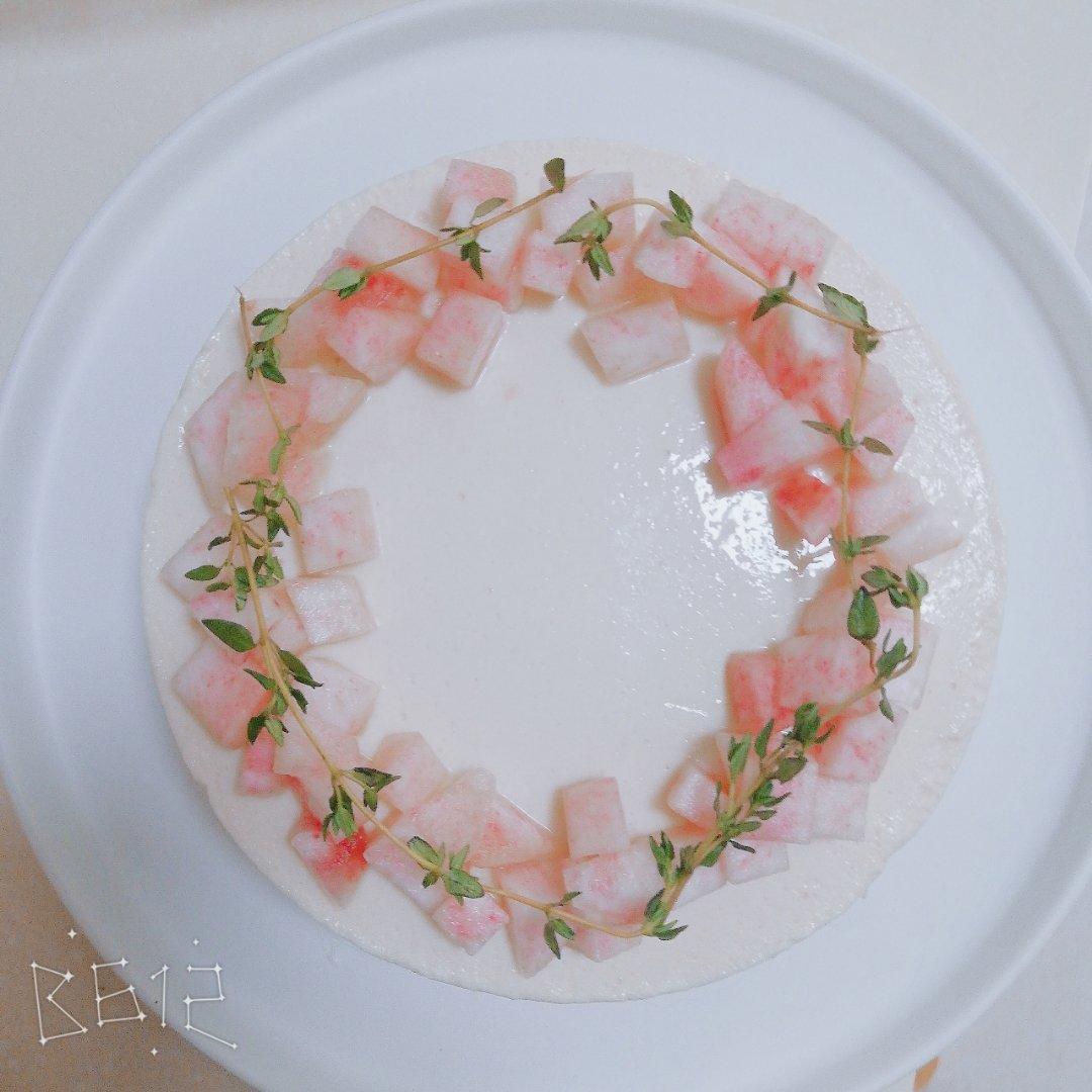 夏恬蜜桃乳酪慕斯蛋糕（6寸）