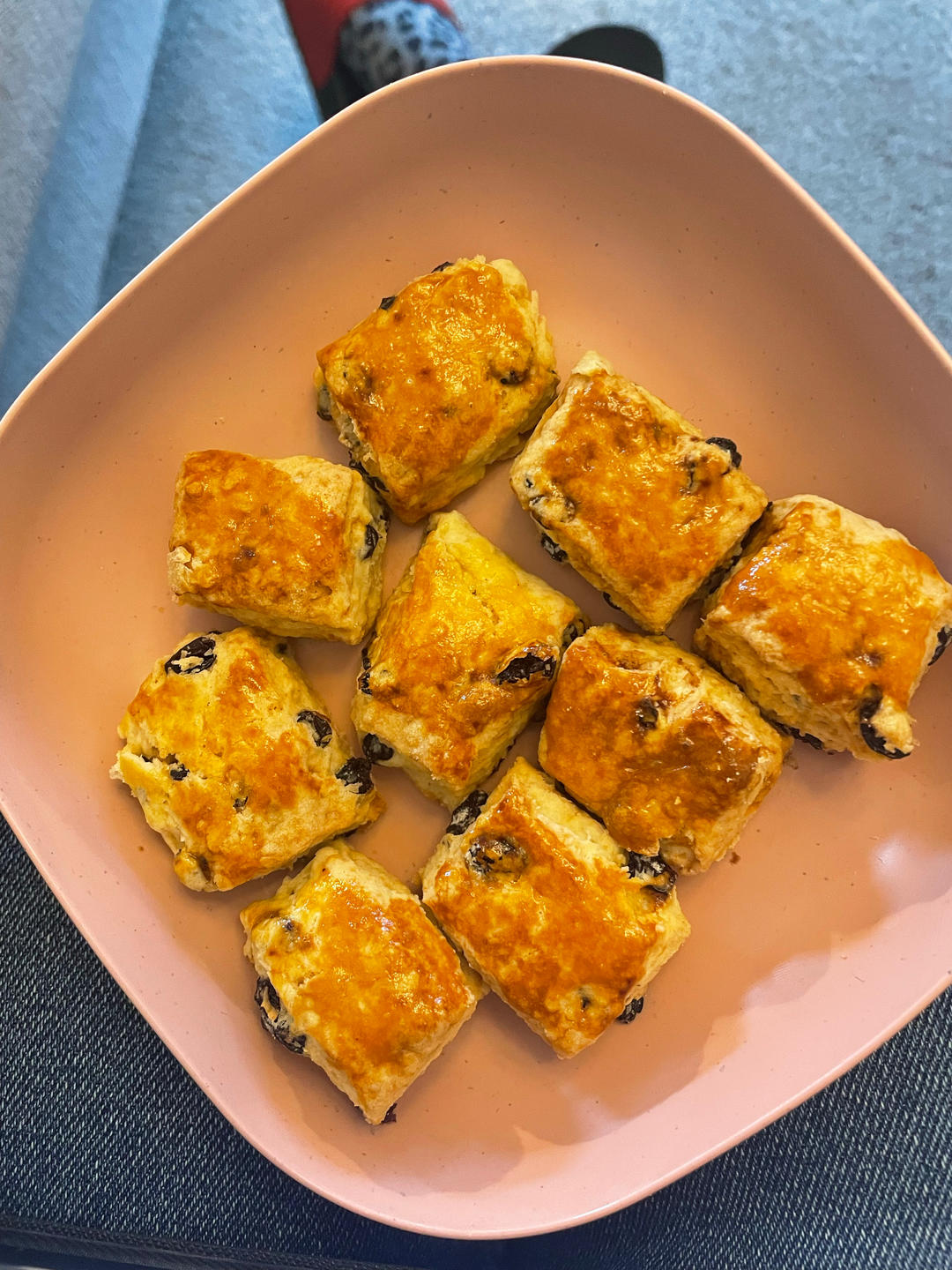 消耗淡奶油的司康