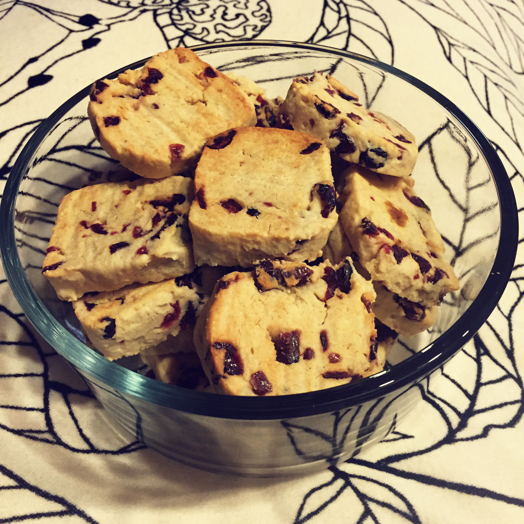 低糖少油版蔓越莓饼干